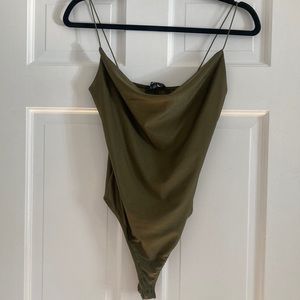 NWOT Lulus Army Green Bodysuit
